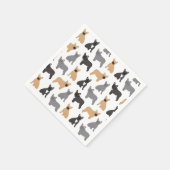 Fransen Franse Bulldog - Kies uw kleur! Servet (Hoek)