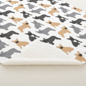 Fransen Franse Bulldog - Kies uw kleur! Sherpa Deken (3/4)