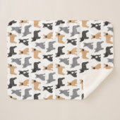 Fransen Franse Bulldog - Kies uw kleur! Sherpa Deken (Voorkant (horizontaal))