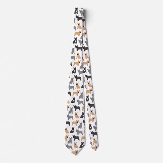 Fransen Franse Bulldog - Kies uw kleur! Stropdas (Voorkant)