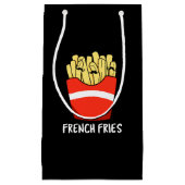Fransen Funny Fast Food Pun Dark BG Klein Cadeauzakje (Voorkant)