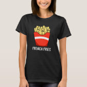 Fransen Funny Fast Food Pun Dark BG T-shirt (Voorkant)