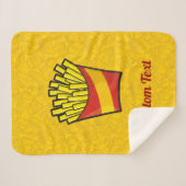 Fransen Sherpa Blanket Deken (Voorkant (horizontaal))