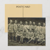  Fransen, soldaten uit de Eerste Wereldoorlog Briefkaart (Voorkant / Achterkant)
