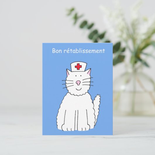 Fransen worden snel beter Bon Rétablissement Briefkaart (Staand voorkant)