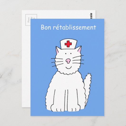 Fransen worden snel beter Bon Rétablissement Briefkaart (Voorkant / Achterkant)