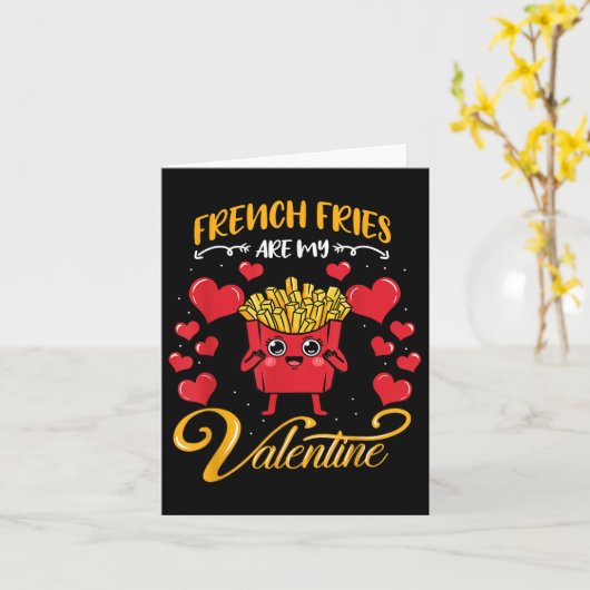 Fransen zijn mijn Valentijn fransen Valenti Kaart (Gele Bloem)