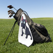 Fransje de heren golfhanddoek (Groen)