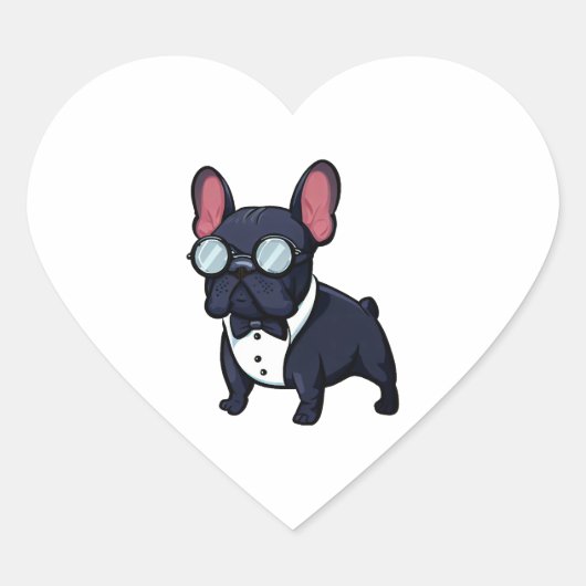 Fransje de heren hart sticker (Voorkant)