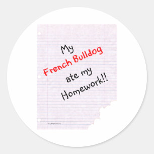 Fransman at mijn huiswerk - Sticker