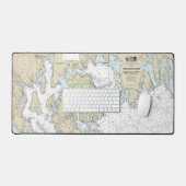 Fransman en Blue Hill Bays en benaderingen Grafiek Bureaumat (Keyboard & Muis)