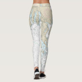Fransman en Blue Hill Bays en benaderingen Grafiek Leggings (Achterkant)