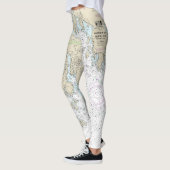 Fransman en Blue Hill Bays en benaderingen Grafiek Leggings (Links)