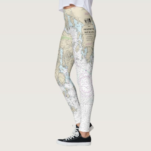 Fransman en Blue Hill Bays en benaderingen Grafiek Leggings (Links)