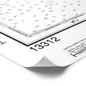 Fransman en Blue Hill Bays en benaderingen Grafiek Poster (Hoek)