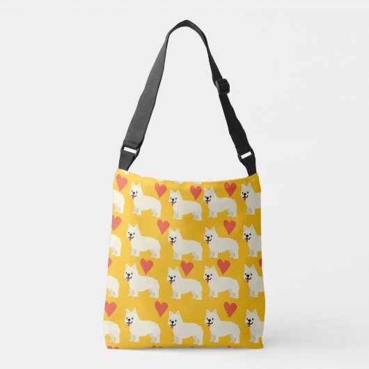Fransman liefhebber crossbody tas (Voorkant)