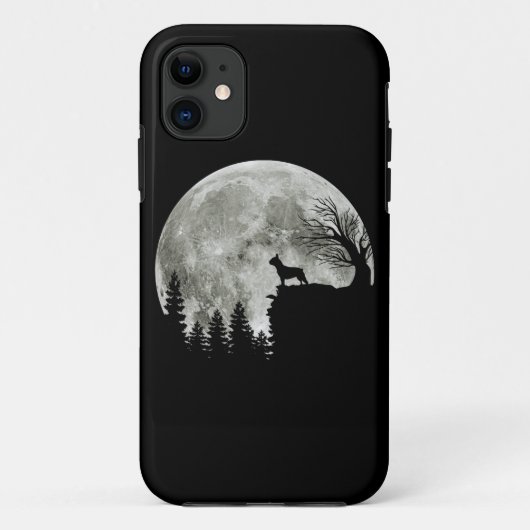 Fransman staande op berg maanlicht Halloween Case-Mate iPhone Case (Achterkant)
