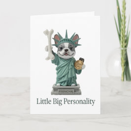 Fransman Statue van Liberty Hond Liefhebber Kaart