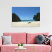 Fransman's Cove Beach Jamaica Fotobehang Canvas Afdruk (Insitu (Woonkamer))