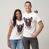 Fransoos die kleuren van de VS draagt (3) T-shirt (Unisex)