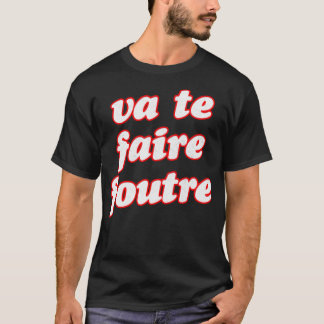 Franstalig Frans vloekontwerp T-shirt