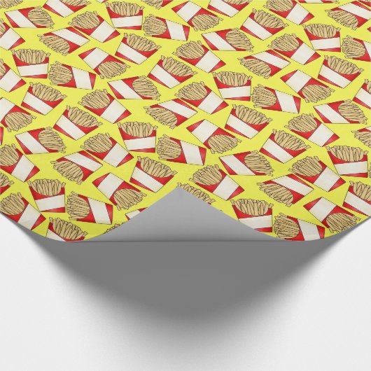 Franstalig frituurpapier cadeaupapier (Hoek)