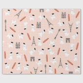 Franstalig oppakpapier cadeaupapier (Vlak)