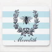 Franstalige bijen en Laurel Wreated Afbeelding Muismat (Voorkant)