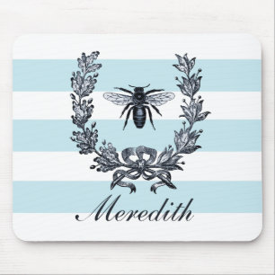 Franstalige bijen en Laurel Wreated Afbeelding Muismat