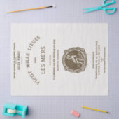  Franstalige boektitel Pagina Ontkoppeling J Verne Tissuepapier (Craft)