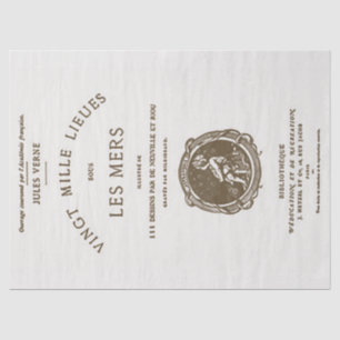  Franstalige boektitel Pagina Ontkoppeling J Verne Tissuepapier