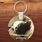 Franstalige Bouledoga Sleutelhanger (Voorkant)