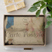 Franstalige carte Postale Elegant Woman Tissuepapier (Geschenk)