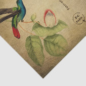 Franstalige carte Postale Hummingbird Tissuepapier (Detail)