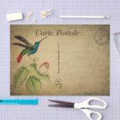 Franstalige carte Postale Hummingbird Tissuepapier (Craft)