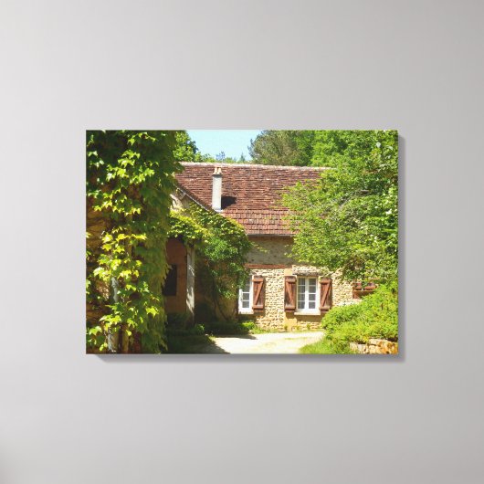 Franstalige farmhouse en Gite Canvas Print (Voorkant)