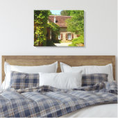 Franstalige farmhouse en Gite Canvas Print (Insitu (Slaapkamer))