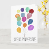 Franstalige Kaart van ballonnen (Gele Bloem)