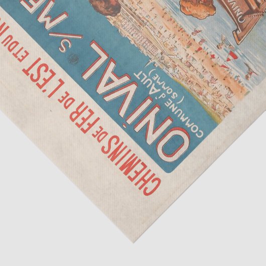 Franstalige reisposter Seaside Sailor Dames Tissuepapier (Detail)