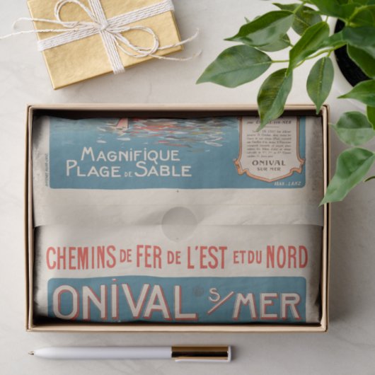 Franstalige reisposter Seaside Sailor Dames Tissuepapier (Geschenk)