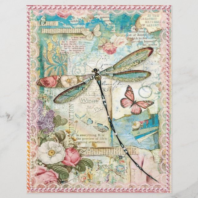 Franstalige stijl met kant en parels scrapbooten (Voorkant)