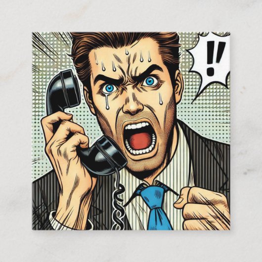 "Frantic Call" Contactkaartje (Voorkant)