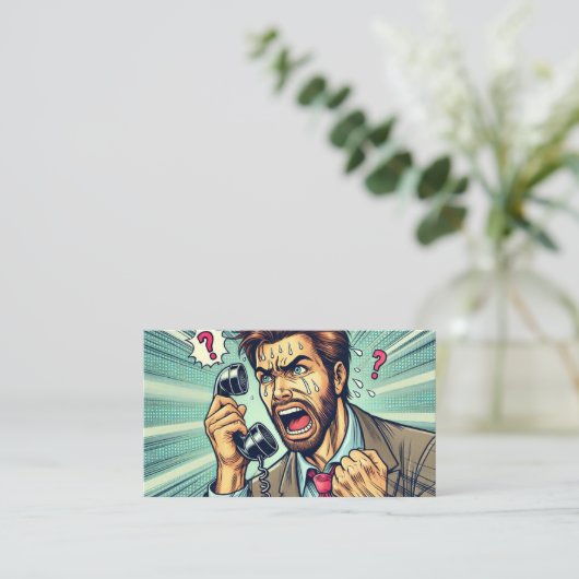 Frantic Call" Contactkaartje (Staand voorkant)