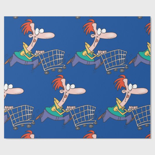 Frantic Shopper Cadeaupapier (Vlak)