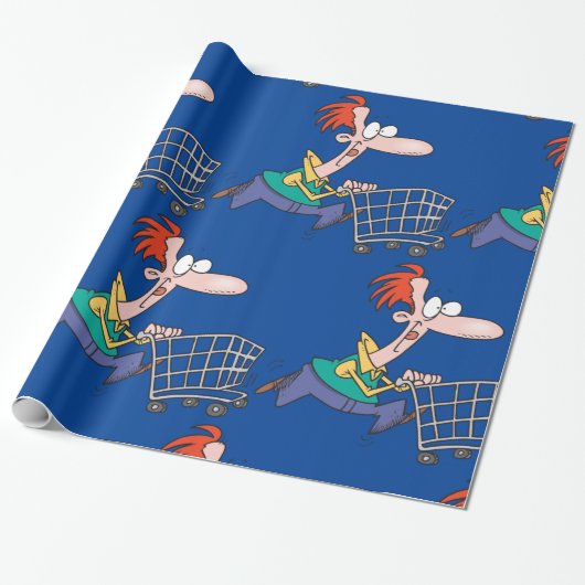 Frantic Shopper Cadeaupapier (Uitgerold)