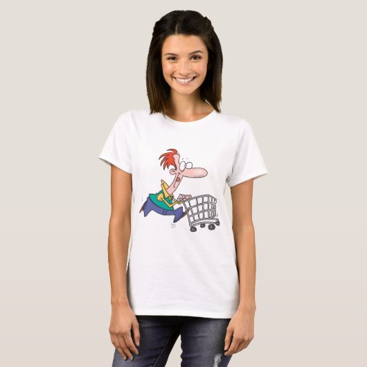 Frantic Shopper T-shirt (Voorkant volledig)