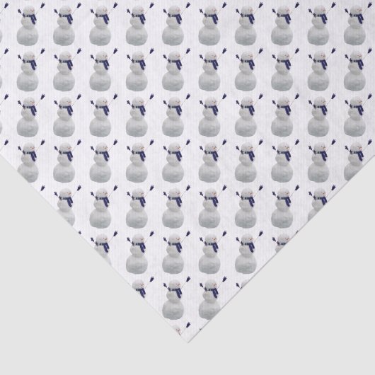 Frantic Snowman Tissuepapier (Detail)