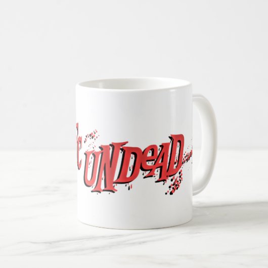 "Frantic Undood" Splatter Logo Coffee Mok (Voorkant rechts)
