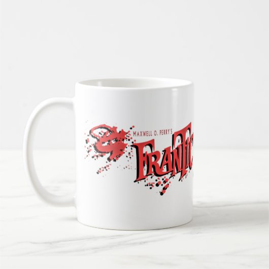 "Frantic Undood" Splatter Logo Coffee Mok (Links)