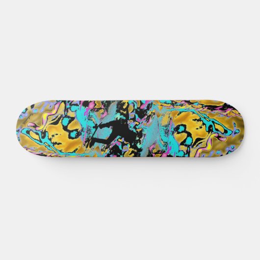 frantische neon skateboard (Horizontaal)